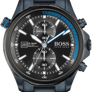 Hugo Boss Herrklocka 1513824 Globetrotter Svart/Stål Ø46 mm