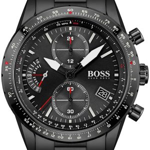 Hugo Boss Herrklocka 1513854 Pilot Svart/Stål Ø44 mm