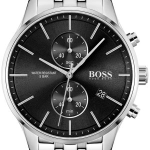 Hugo Boss Herrklocka 1513869 Associate Svart/Stål Ø42 mm