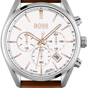 Hugo Boss Herrklocka 1513879 Champion Vit/Läder Ø44 mm