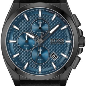 Hugo Boss Herrklocka 1513883 Grandmaster Blå/Läder Ø46 mm