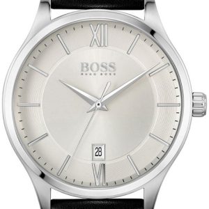 Hugo Boss Herrklocka 1513893 Elite Silverfärgad/Läder Ø41 mm