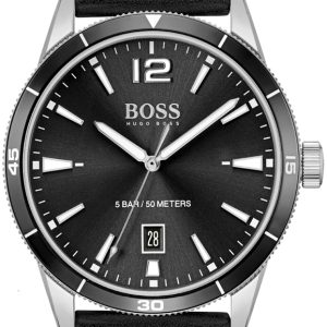 Hugo Boss Herrklocka 1513898 Drifter Svart/Läder Ø42 mm