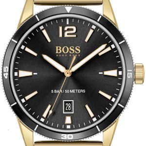 Hugo Boss Herrklocka 1513901 Drifter Svart/Gulguldtonat stål Ø42 mm