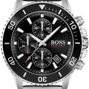 Hugo Boss Herrklocka 1513904 Admiral Svart/Stål Ø46 mm