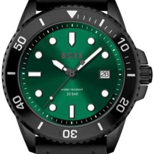 Hugo Boss Herrklocka 1513915 Ace Grön/Gummi Ø43 mm