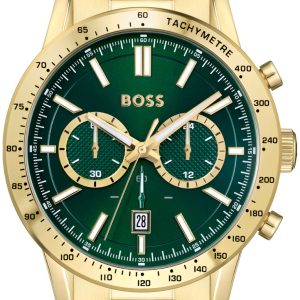 Hugo Boss Herrklocka 1513923 Allure Grön/Gulguldtonat stål Ø44 mm