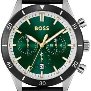 Hugo Boss Herrklocka 1513936 Santiago Grön/Textil Ø44 mm