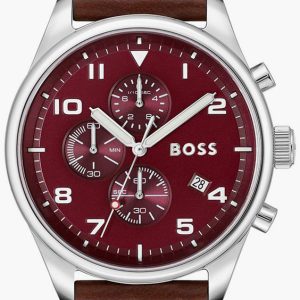 Hugo Boss Herrklocka 1513988 View Röd/Läder Ø44 mm