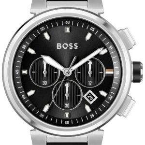 Hugo Boss Herrklocka 1513997 One Svart/Gummi Ø44 mm