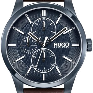 Hugo Boss Herrklocka 1530154 Real Blå/Läder Ø46 mm