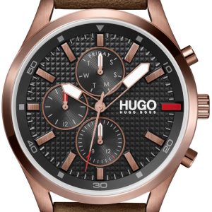 Hugo Boss Herrklocka 1530162 Chase Svart/Läder Ø46 mm