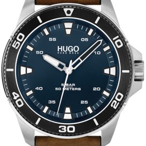 Hugo Boss Herrklocka 1530220 Street Diver Blå/Läder Ø44 mm