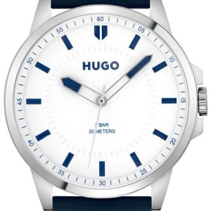 Hugo Boss Herrklocka 1530245 First Blå/Läder Ø43 mm