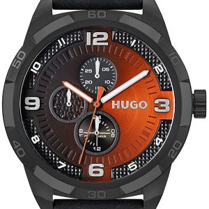 Hugo Boss Herrklocka 1530275 Grip Flerfärgad/Läder Ø46 mm