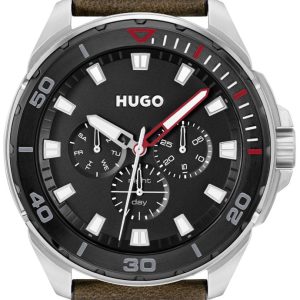 Hugo Boss Herrklocka 1530285 Fresh Grå/Läder Ø44 mm