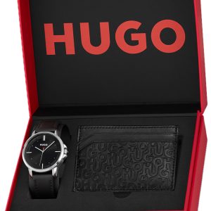 Hugo Boss Herrklocka 1570137 Focus Svart/Läder Ø42 mm