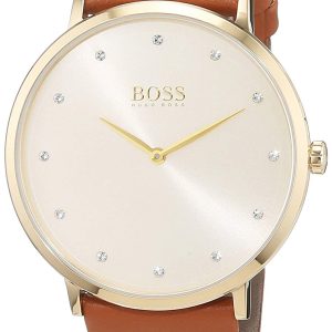 Hugo Boss Jillian Damklocka 1502411 Champagnefärgad/Läder Ø40 mm