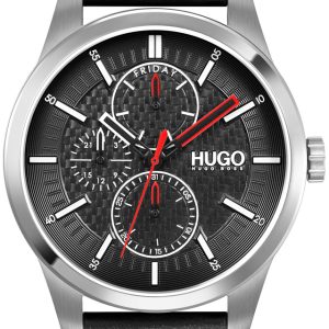 Hugo Boss Real Herrklocka 1530153 Svart/Läder Ø46 mm