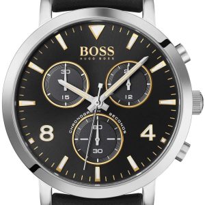 Hugo Boss Spirit Herrklocka 1513766 Svart/Läder Ø42 mm