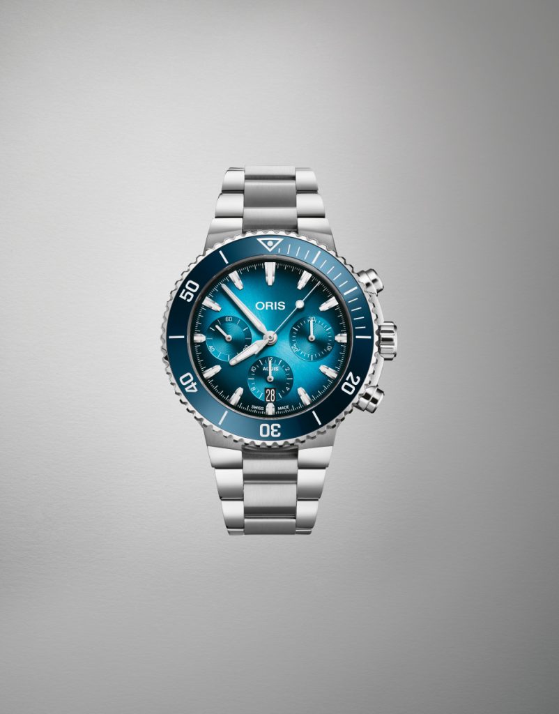 oris aquis chronograph watch