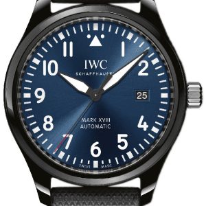 IWC Herrklocka IW324703 Pilots Blå/Läder Ø41 mm