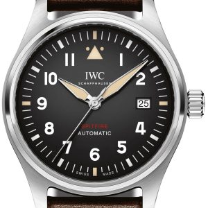 IWC Herrklocka IW326803 Pilots Spitfire Svart/Läder Ø39 mm