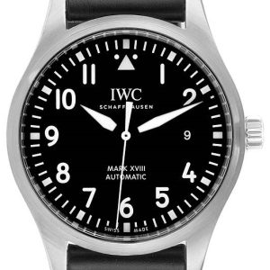 IWC Herrklocka IW327001 Pilots Classic Svart/Läder Ø40 mm