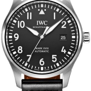 IWC Herrklocka IW327009 Pilots Svart/Läder Ø40 mm