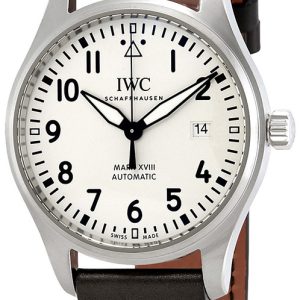 IWC Herrklocka IW327012 Pilots Vit/Läder Ø40 mm