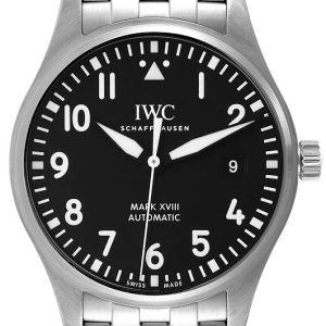 IWC Herrklocka IW327015 Pilots Svart/Stål Ø40 mm