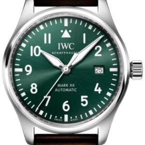 IWC Herrklocka IW328205 Mark Xx Grön/Läder Ø40 mm