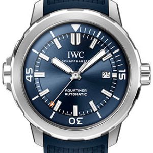 IWC Herrklocka IW328801 Aquatimer Blå/Gummi Ø42 mm