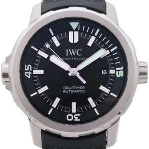 IWC Herrklocka IW328802 Aquatimer Svart/Gummi Ø42 mm