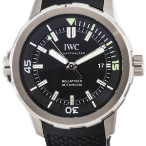 IWC Herrklocka IW329001 Aquatimer Svart/Gummi Ø42 mm