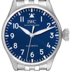 IWC Herrklocka IW329304 Big Pilot Blå/Stål Ø43 mm