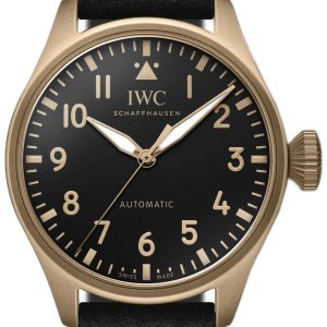 IWC Herrklocka IW329703 Big Pilot Svart/Läder Ø43 mm