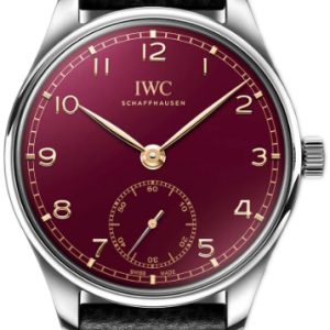 IWC Herrklocka IW358315 Portugieser Röd/Läder Ø40.4 mm