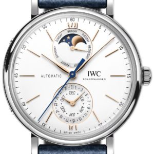 IWC Herrklocka IW359001 Portofino Vit/Läder Ø41 mm