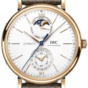 IWC Herrklocka IW359002 Portofino Vit/Läder Ø41 mm