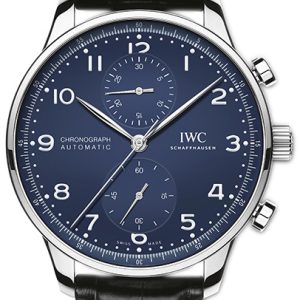 IWC Herrklocka IW371601 Portuguese Blå/Läder Ø41 mm