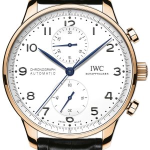 IWC Herrklocka IW371603 Portuguese Vit/Läder Ø41 mm