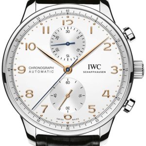 IWC Herrklocka IW371604 Portuguese Silverfärgad/Läder Ø40.9 mm