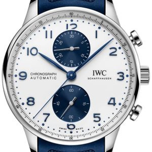 IWC Herrklocka IW371620 Portugieser Vit/Gummi Ø41 mm