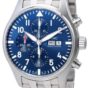 IWC Herrklocka IW377717 Pilots Classic Blå/Stål Ø43 mm