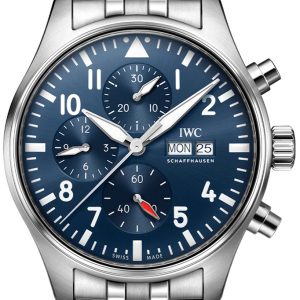 IWC Herrklocka IW378004 Aquatimer Blå/Stål Ø43 mm