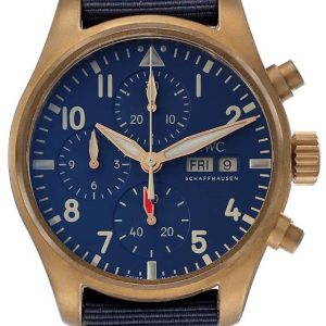 IWC Herrklocka IW388109 Pilots Blå/Läder Ø41 mm