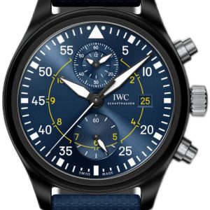 IWC Herrklocka IW389008 Pilots Blå/Läder Ø44.5 mm