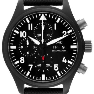 IWC Herrklocka IW389101 Pilots Svart/Läder Ø45 mm