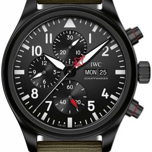 IWC Herrklocka IW389104 Pilots Svart/Läder Ø44.5 mm